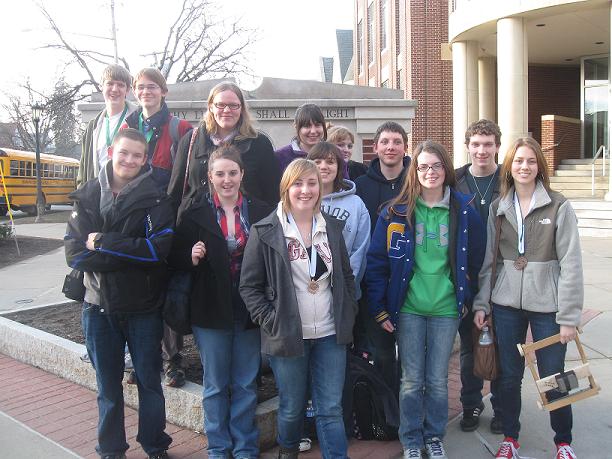 Science Club members at the Olympiad